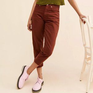 Edwin Anderson Ankle Spice Jeans - High Waisted Mom Jean- Brown - Sz 28- NWOT